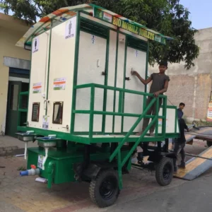 FRP Prefab ACP 4 Seater mobile toilet Van